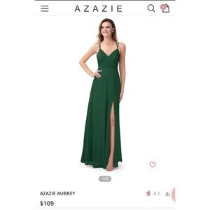 Azazie Aubrey Dark Green Bridesmaid Dress